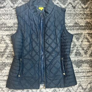 Daisy Midnight Blue Quilted Vest